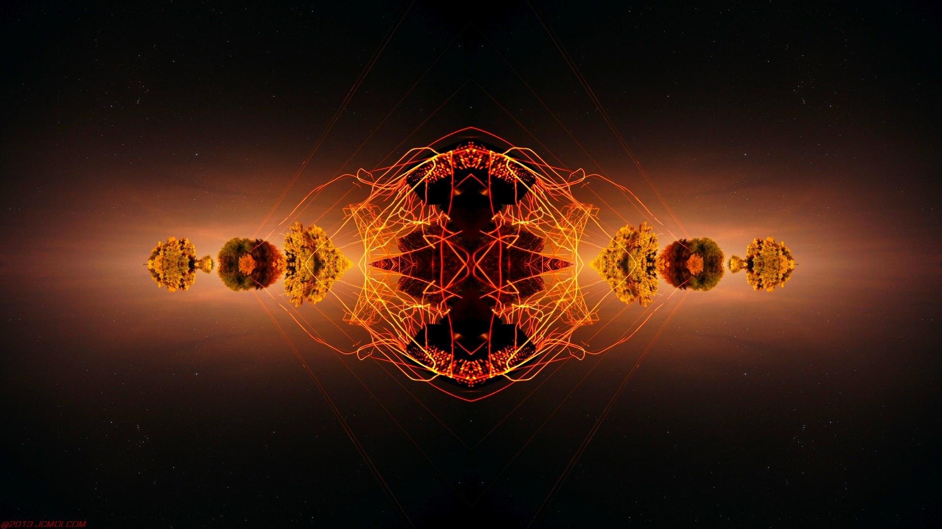 Chimney Sparks Abstract Artwork Timelapse Still Images